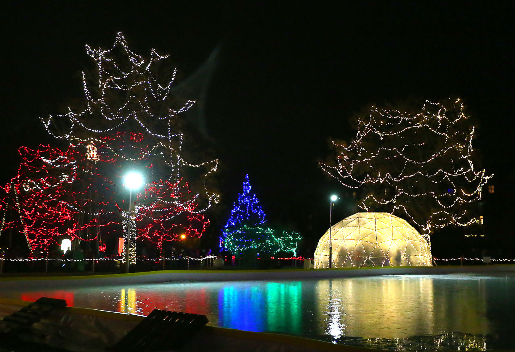 2017 Rotary Lights display in Riverside Park
